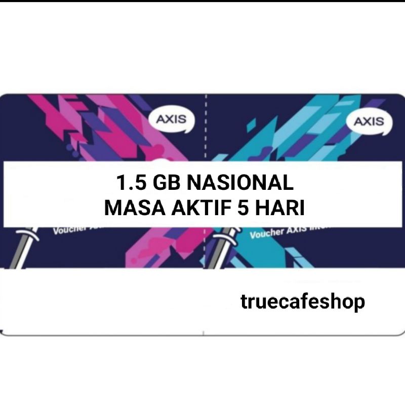 Voucher Kuota Axis Aigo 1.5GB Nasional 5 Hari