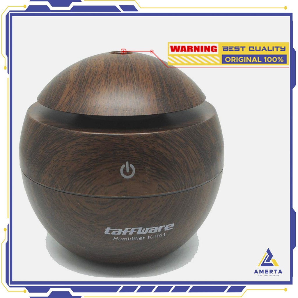 Taffware Pengharum Ruangan Aromatherapy Air Humidifier Desain Kayu 130ML