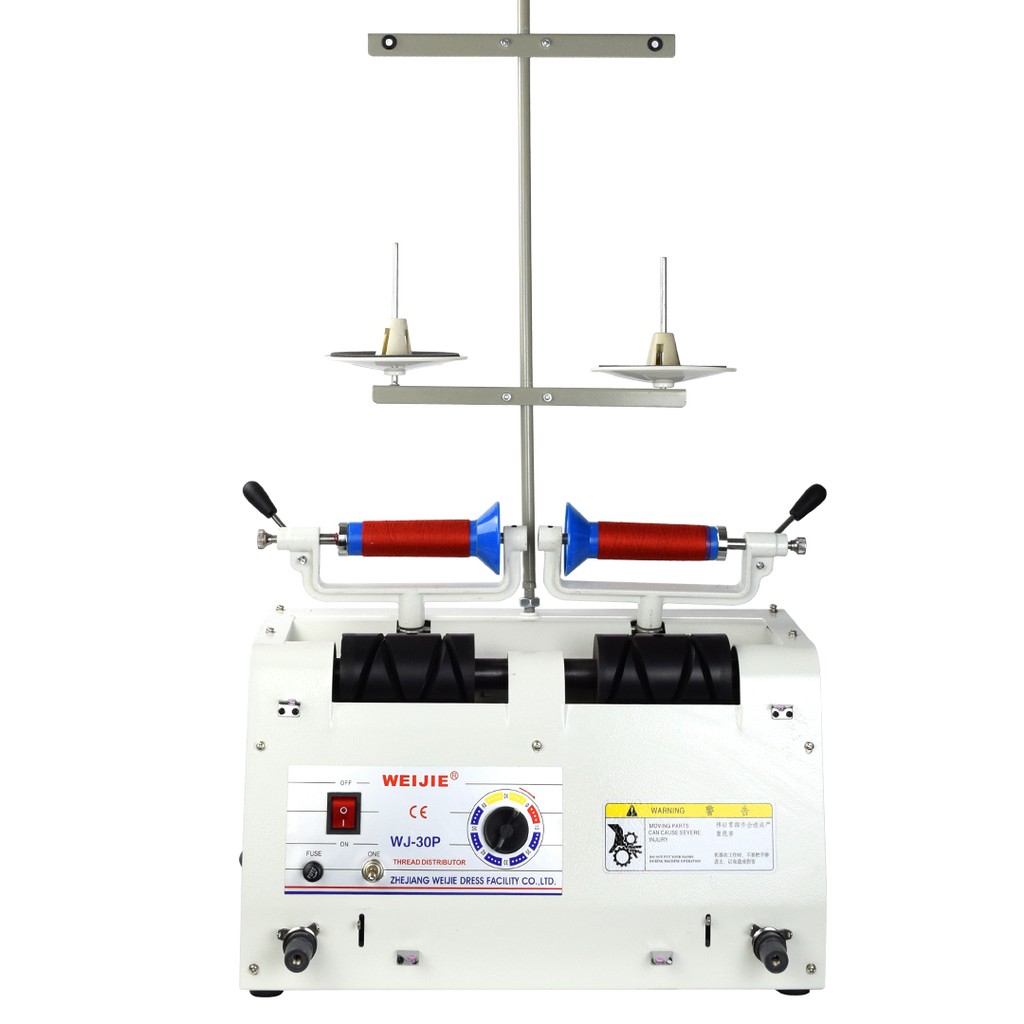 Mesin Gulung Benang 2 Cones Benang - High Speed Thread Winder Machine WEIJIE WJ-30P