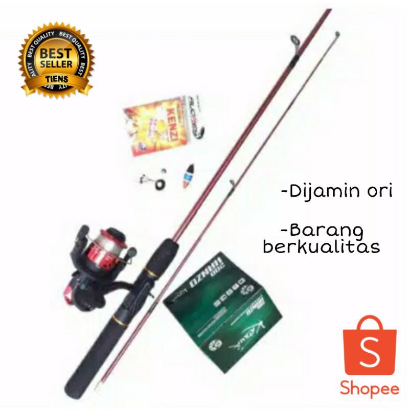 SET ALAT PANCING | MURAH [LENGKAP] JORAN PANJANG 120 CM SAMBUNG 2 FIBER + REEL