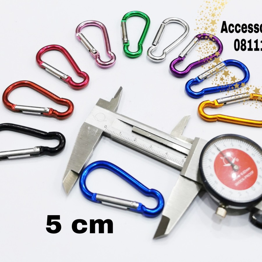 Carabiner Aluminium Alloy` Karabiner Mini` Gantungan Kunci` Keychain Lock` Quickdraw Buckle