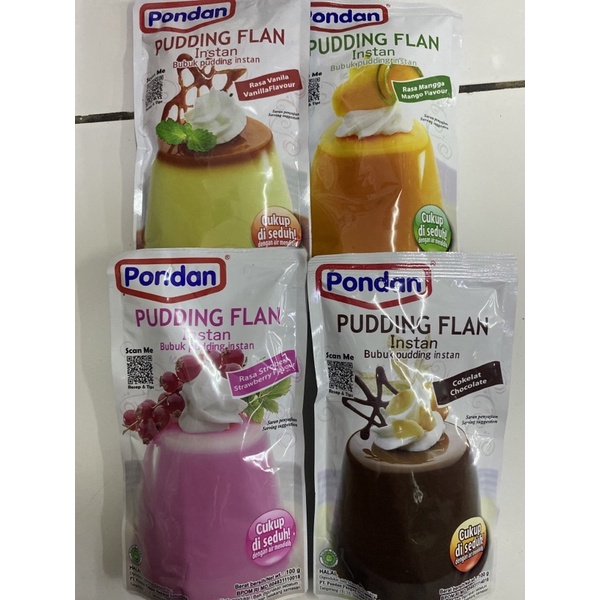 

Pondan Pudding Flan komplit varian rasa 100gr