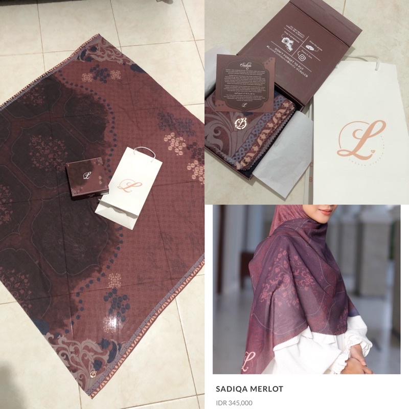 Preloved Hijab Brand L by Laudya Cynthia Bella