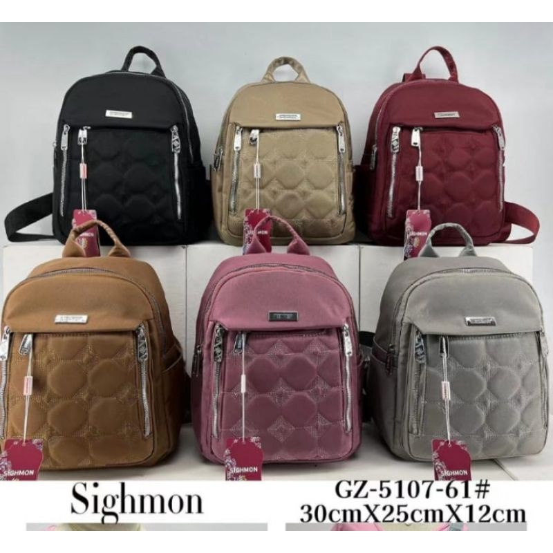Tas Ransel Wanita sighmon bahan kanvas tipe.5107-61#
