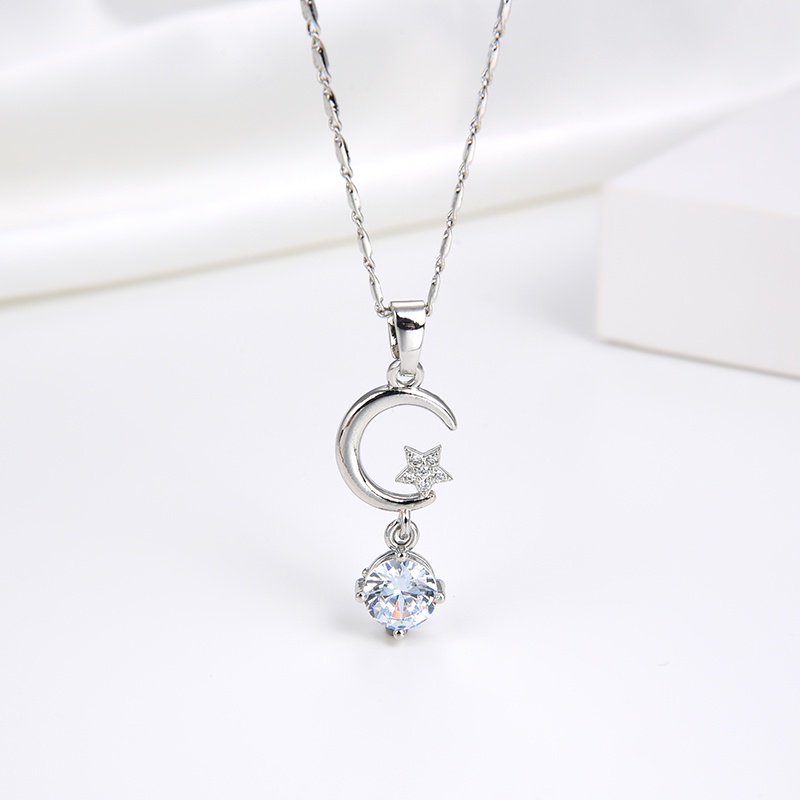 kalung titanium wanita emas muda model korea murah anti karat panjang asli silver nama selamanya 126n