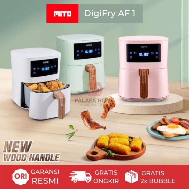 AIR FRYER MITO MITOCHIBA AF 1 / AF 8 AF1 / AF 8 KAPASITAS BER 4 LT DIGIFRY LOW WATT ORIGINAL GARANSI RESMI AIRFRYER AF1