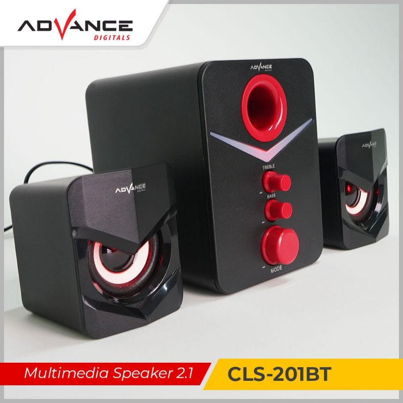 Speaker Advance CLS-201Bt Stereo/Speaker Bluetooth Extra Super Bass/Salon Aktif Multimedia Speaker 2.1 Advance Cls201