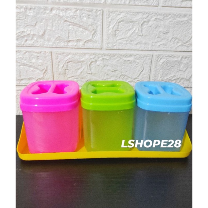 Tempat bumbu set rak.Tempat bumbu / gula / garam / bumbu dapur.Wadah bumbu + rak.