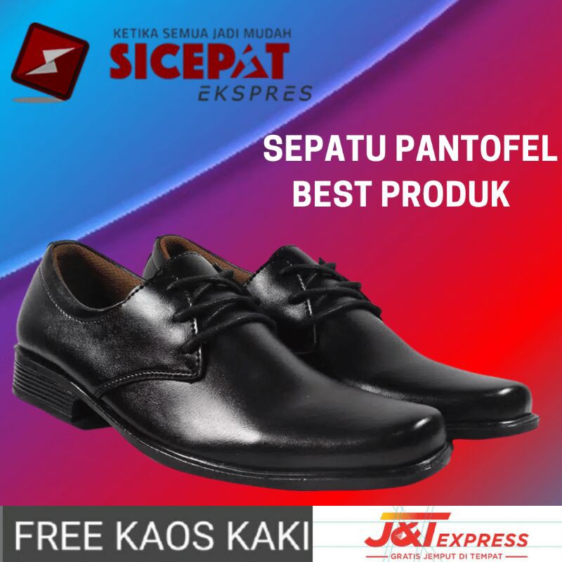 SEPATU PRIA KULIT ASLI MURAH SEPATU KANTOR - Sepatu Cowok Formal Original 100%