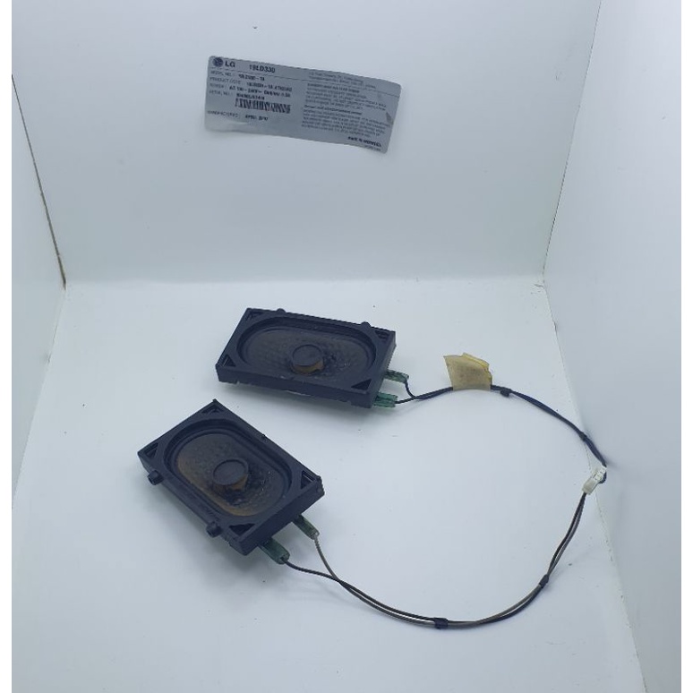 Speaker 1 set plus Tombol &sensor Rf TV Led-LCD LG 19 inch ( 19LD330) siap rakit 1 set tested normal