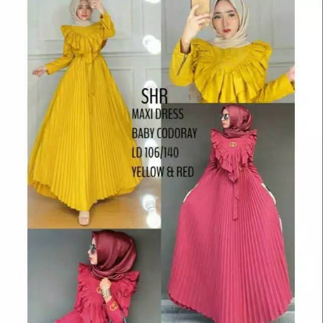 SHR SALE GAMIS pesta PLISKET ORI SHR 100%