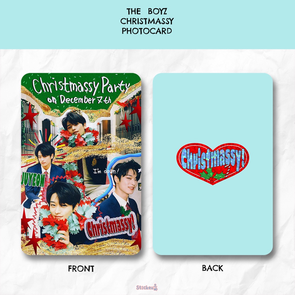 Photocard The Boyz Christmassy