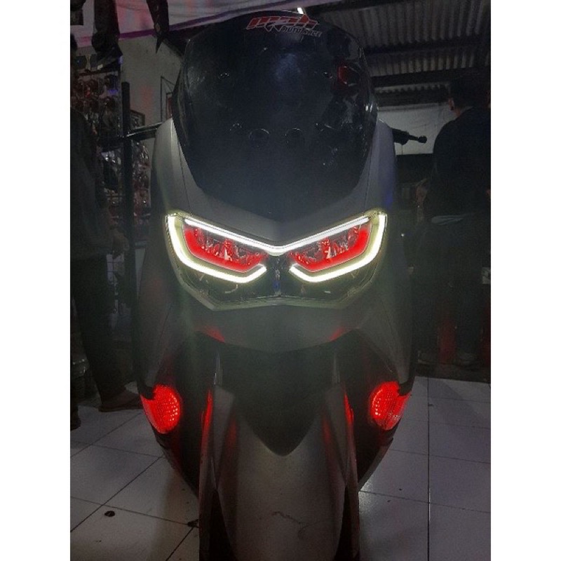 Lampu LED DRL Alis 30CM Tempel Flexible 30 CM Mobil Motor Sein Running Welcome Alis running slim