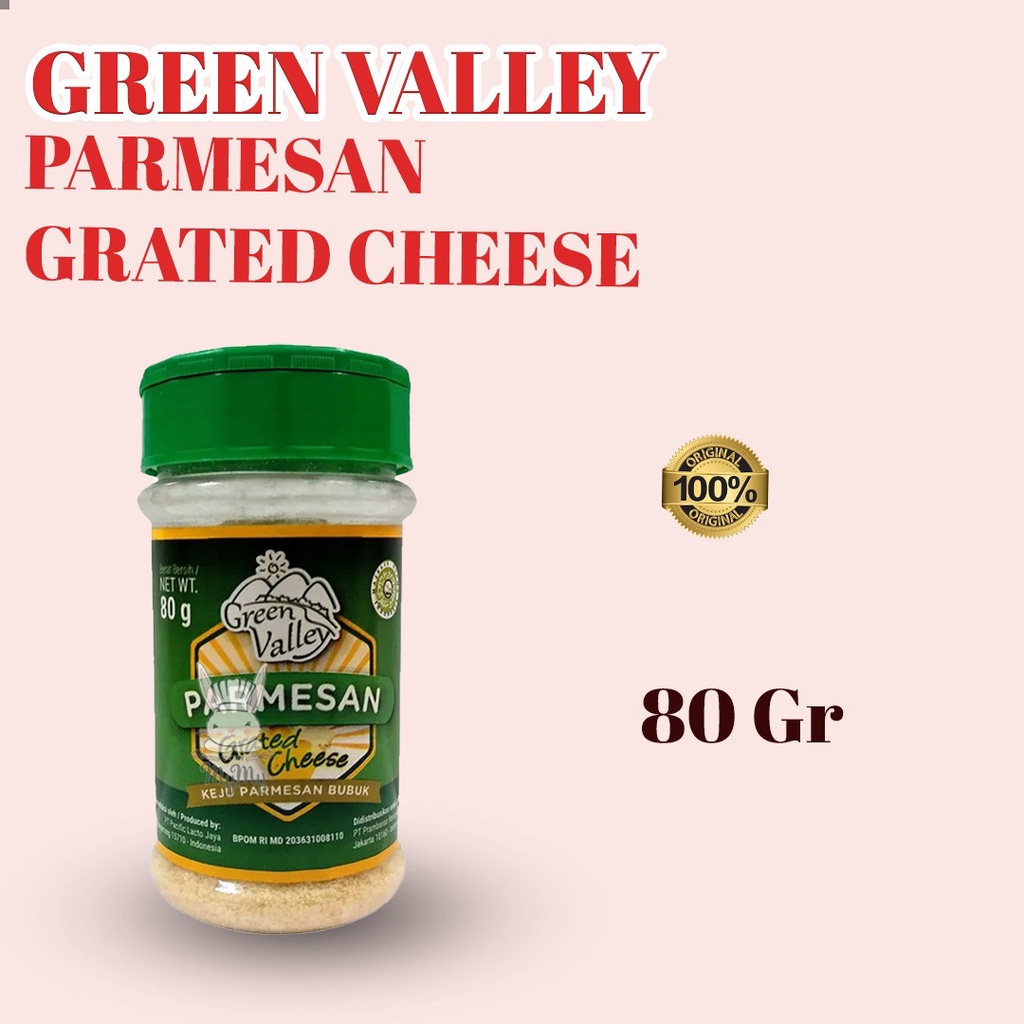 

Green Valley Grated Parmesan Cheese 80 gr