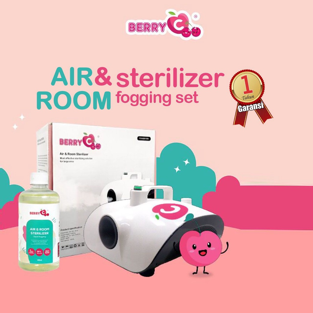 Mesin Fogging Berry C + Cairan Fog Room &amp; Air Sterilizer BerryC 500ML / 300ML Cairan Fogging Berry C Mosquito Repellent