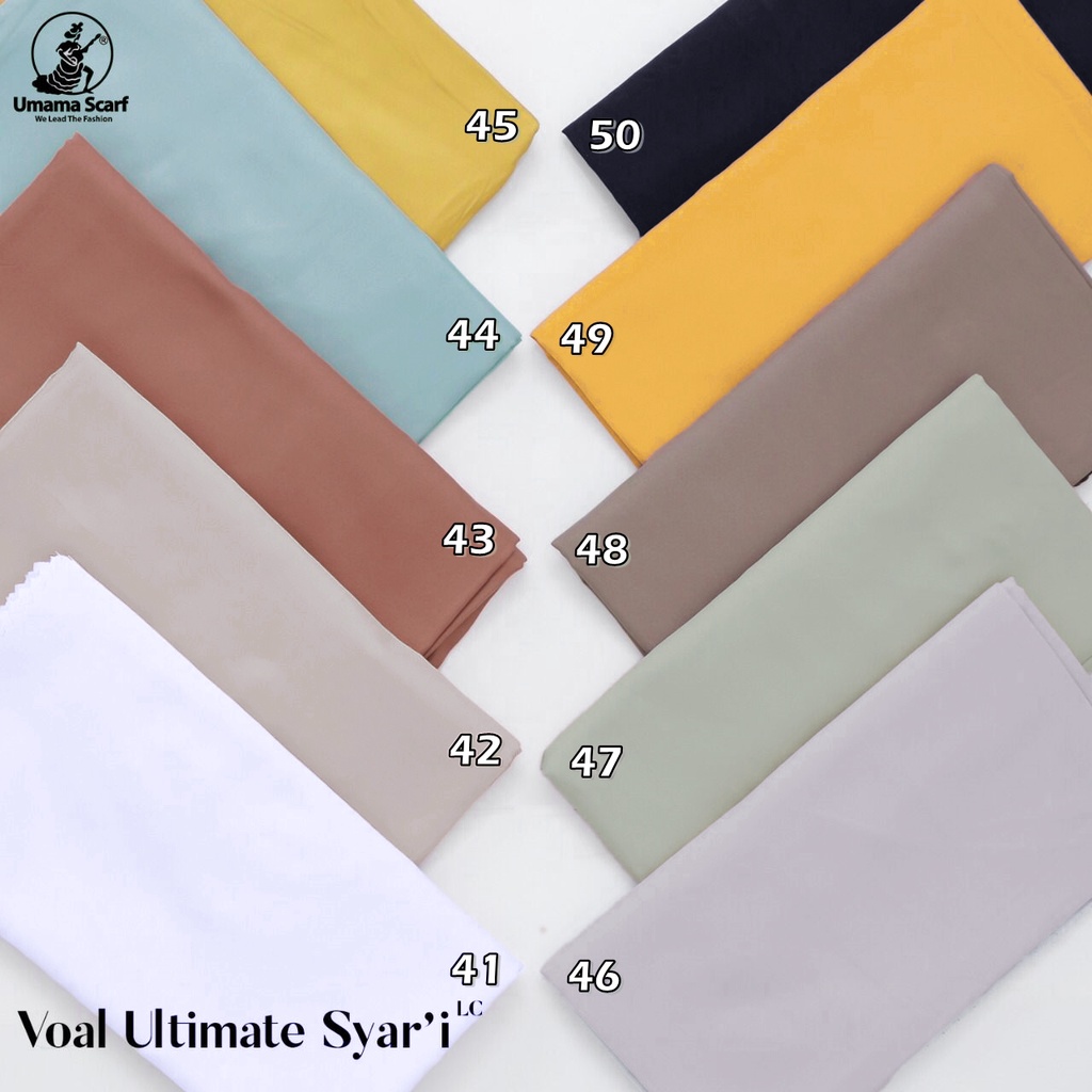 Jilbab VOAL ULTIMATE Syar'i Premium Segiempat Lasercut 130 x 130 Cm Hijab Syari ORIGINAL UMAMA 100%-7