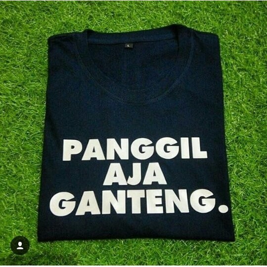 Kaos Tshirt Baju Combed 30S Distro Panggil Aja Ganteng