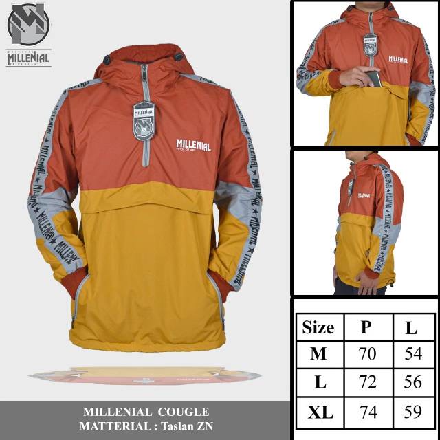 Jaket cougle size L dan Xl murah warna  kombinasi  merah  