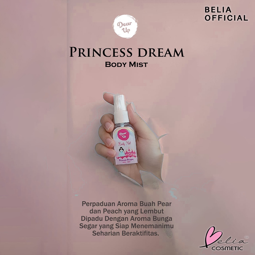 ❤ BELIA ❤ DEAR UP Body Mist PARFUM 30ml &amp; 50ml | Pewangi Badan | Parfume | Spray | BPOM