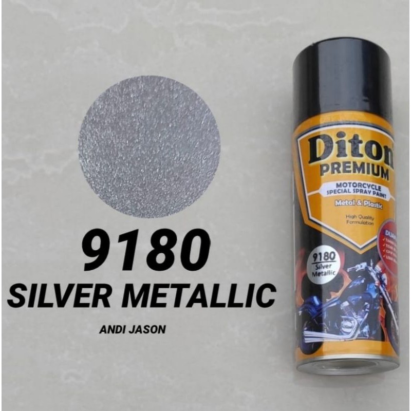 DITON PREMIUM CAT SEMPROT TAHAN BENSIN 400CC NO 9180 SILVER METALLIC