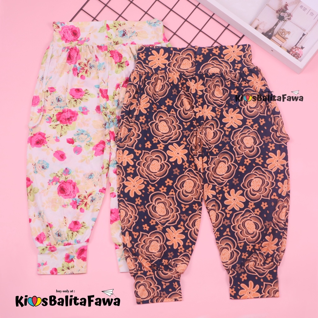 Aladin Carlissa Anak 7-8 Tahun / Celana Anak Perempuan Murah Pants Harian Cewek Bahan Adem Lucu