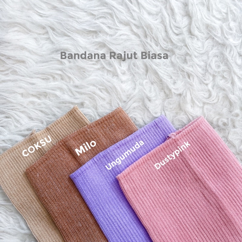 BANDANA RAJUT SALUR / BANDANA RAJUT ANISA / CIPUT RAJUT PREMIUM