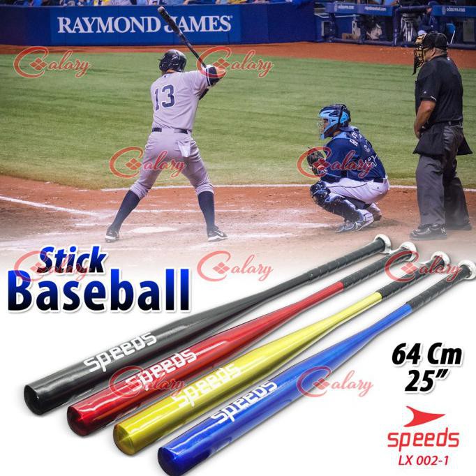 ✨ BISA COD ✨ Stick Bat Tongkat Baseball Softball Pemukul Kasti 86cm 34inch 002-05 - Hitam, 25