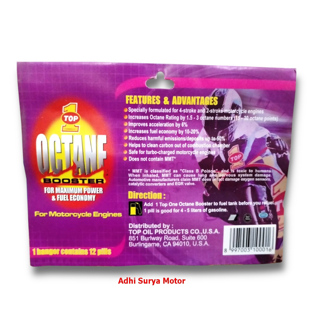 Top1 Pil Octane Booster Per Lembar Shopee Indonesia