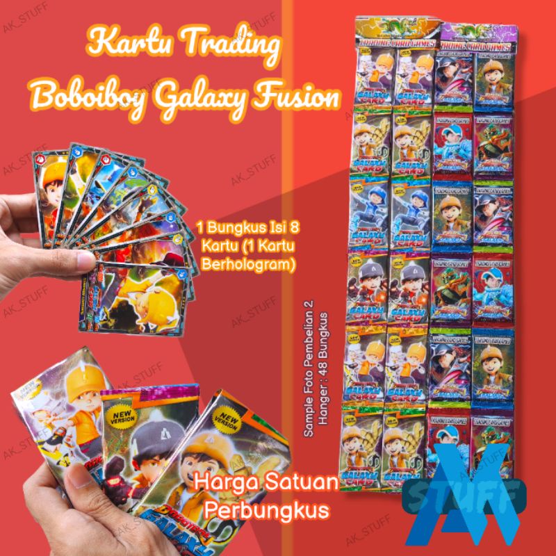 Kartu Boboiboy Galaxy Fusion Trading Card 1PCS Mainan Jadul Mainan Anak Murah Mainan Eceran grosir S