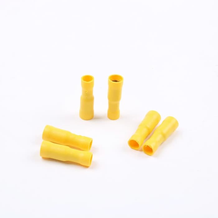 Skun Bullet Wire Connector Terminal Kabel Quick Cable 4-6mm Yellow