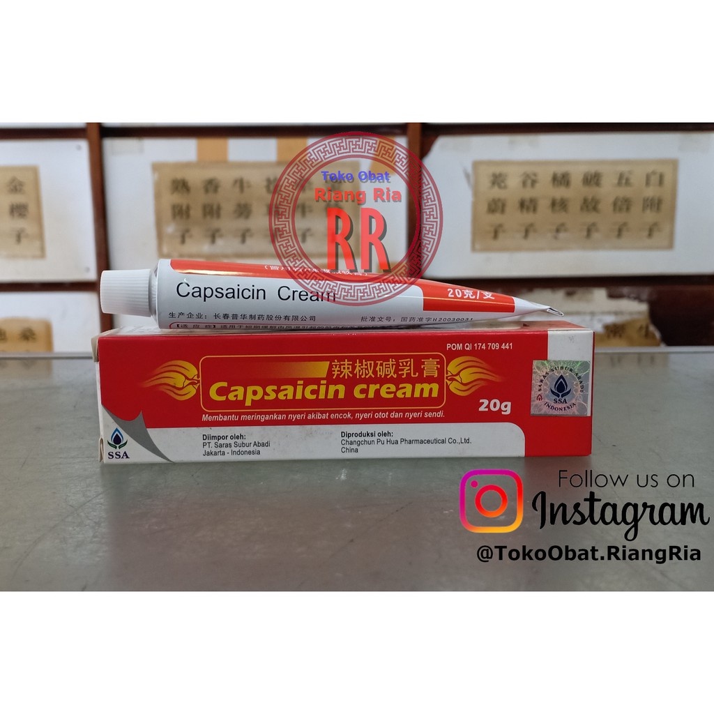 CAPSAICIN CREAM - UNTUK NYERI SENDI, ENCOK, KESELEO