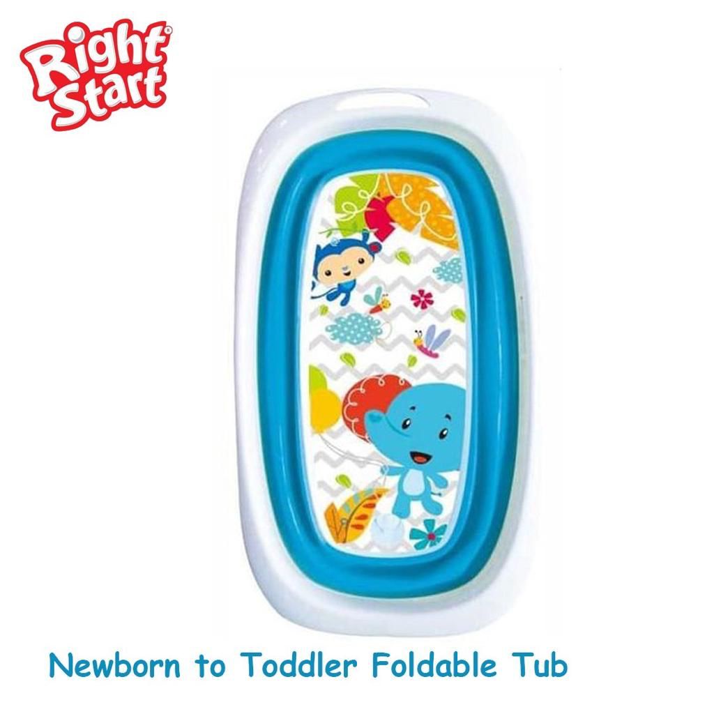 RIGHT START NEWBORN TO TODDLER FOLDABLE TUB