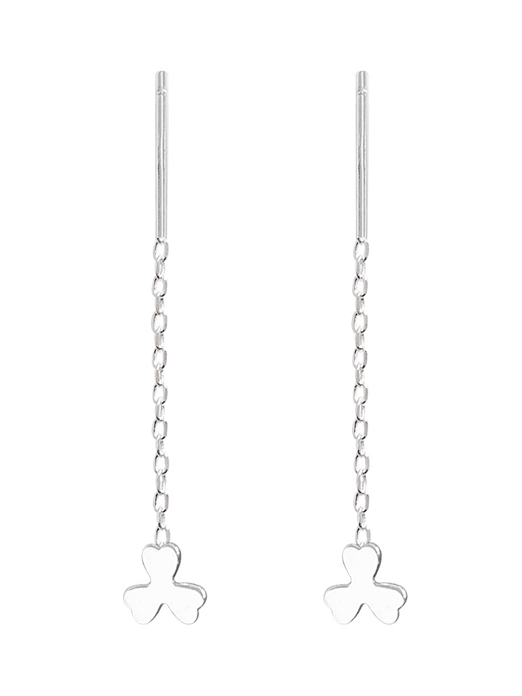 【SilverBaby】Italy Silver Earrings Anting wanita dengan berlian fashion perhiasan-2