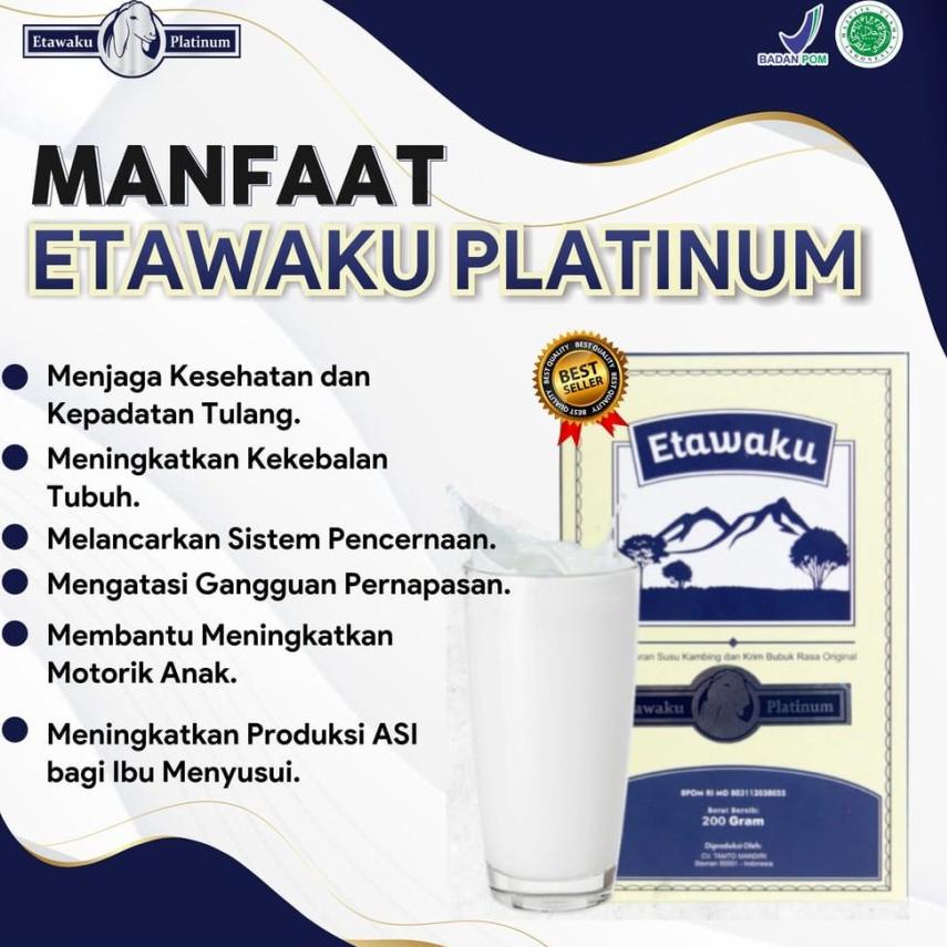 

[KODE PRODUK YWWSH4833] SUSU KAMBING ETAWAKU PLATINUM 200 GRAM - ATASI ASMA TBC DAN BRONKHITIS