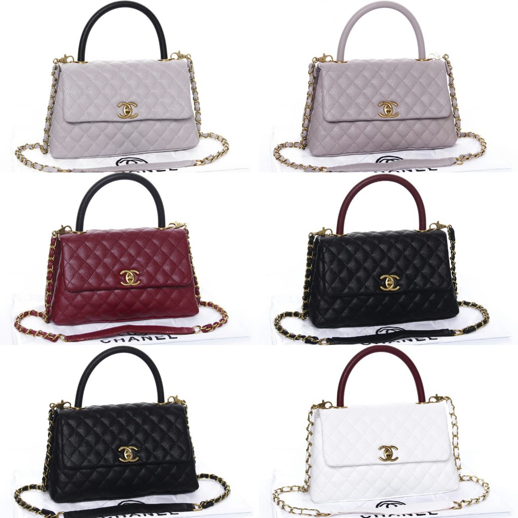 Grosir Tas Murah Tas Chanel Coco Top Handle Caviar Quilted Small  Seprem 2012