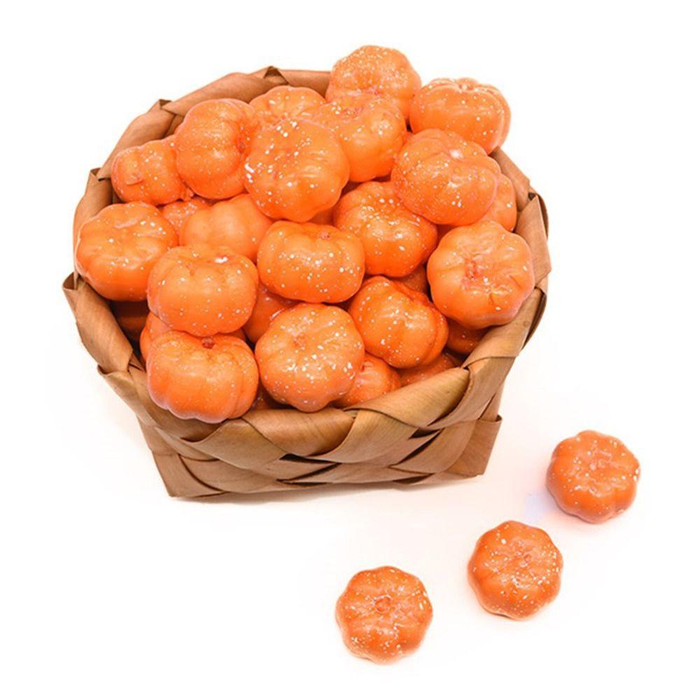 Solighter 50pcs Simulasi Labu Halloween Untuk Dekorasi Rumah