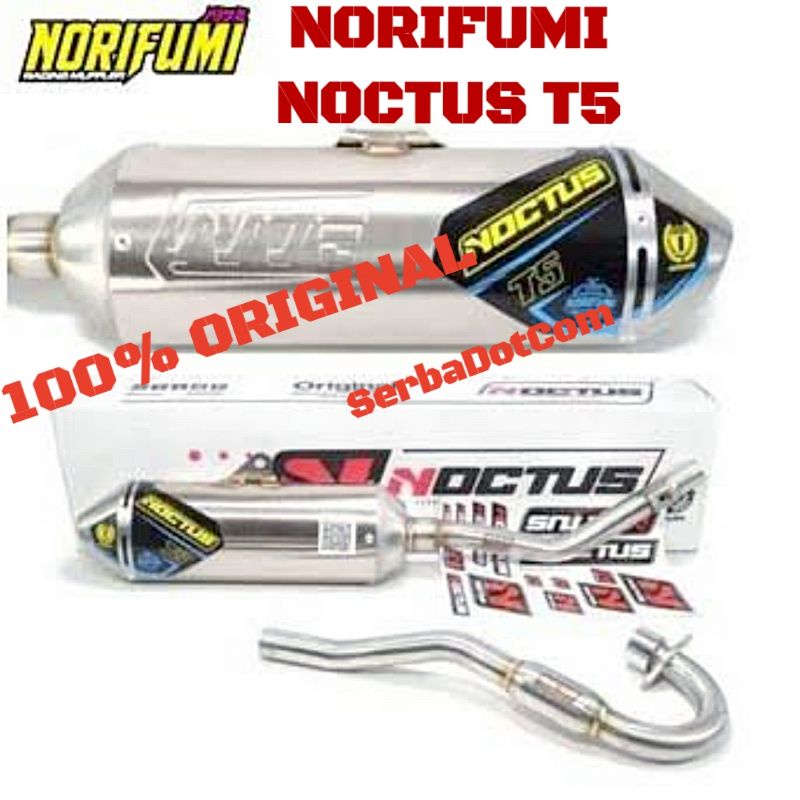 KNALPOT NORIFUMI NOCTUS T5 KLX 150 CRF 150 WR 155 KLX150 CRF150 WR155 STAINLESS ORIGINAL                                     not t3 n4 rv1 n4 shorty nf evo t1 xr1 xr 1 rocket4 rocket 4 torc toch tog toug jump-1