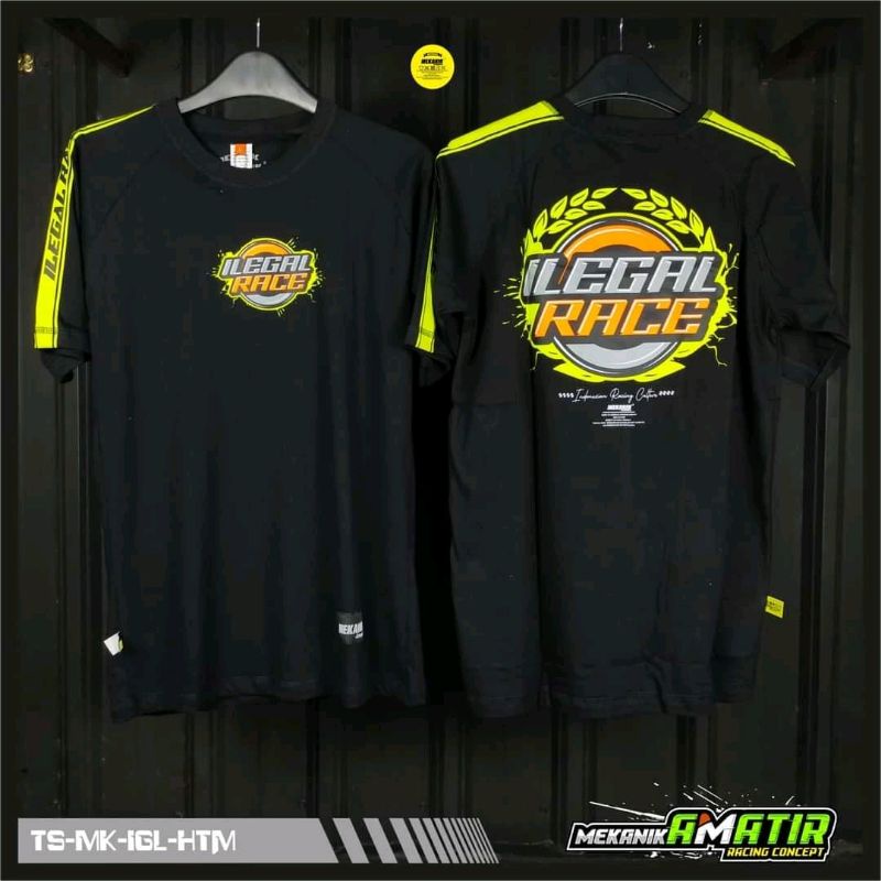 Baju Racing|Kaos Racing|Kaos Distro Racing|Atasan Pria|Kaos ILEGAL RACE original|Kaos Balap Racing
