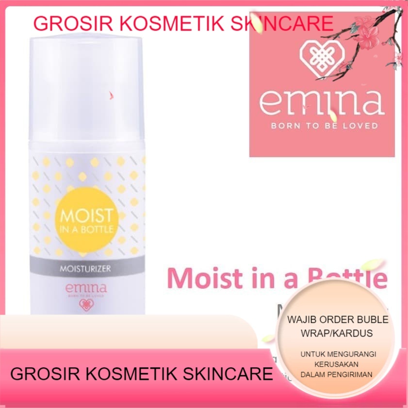 Emina Moist in a Bottle Moisturizer 50ml Pelembab Wajah BPOM ❤ EMINA❤