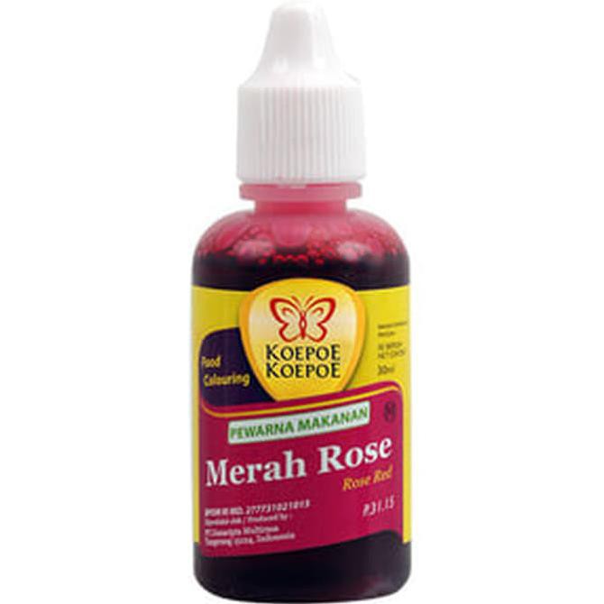 

31.87-Kue- Pewarna Makanan Merah Rose 30Ml (Koepoe-Koepoe) -Terlengkap-Termurah-Dijamin.