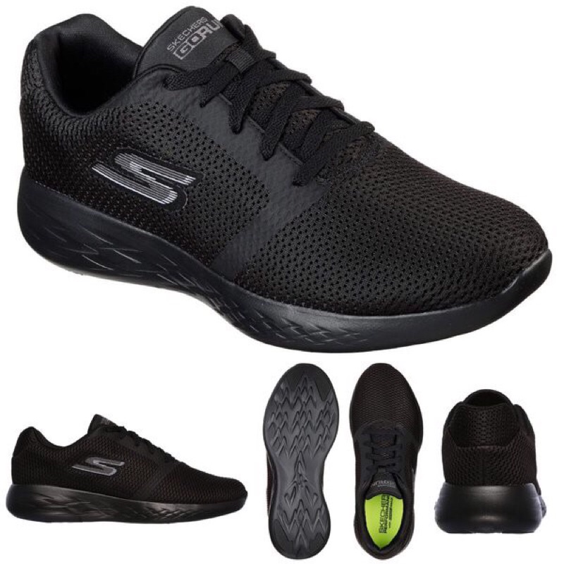 Sepatu Sport SKECHERS GO RUN 600-REFINE BLACK Sepatu Lari ORIGINAL pria wanita