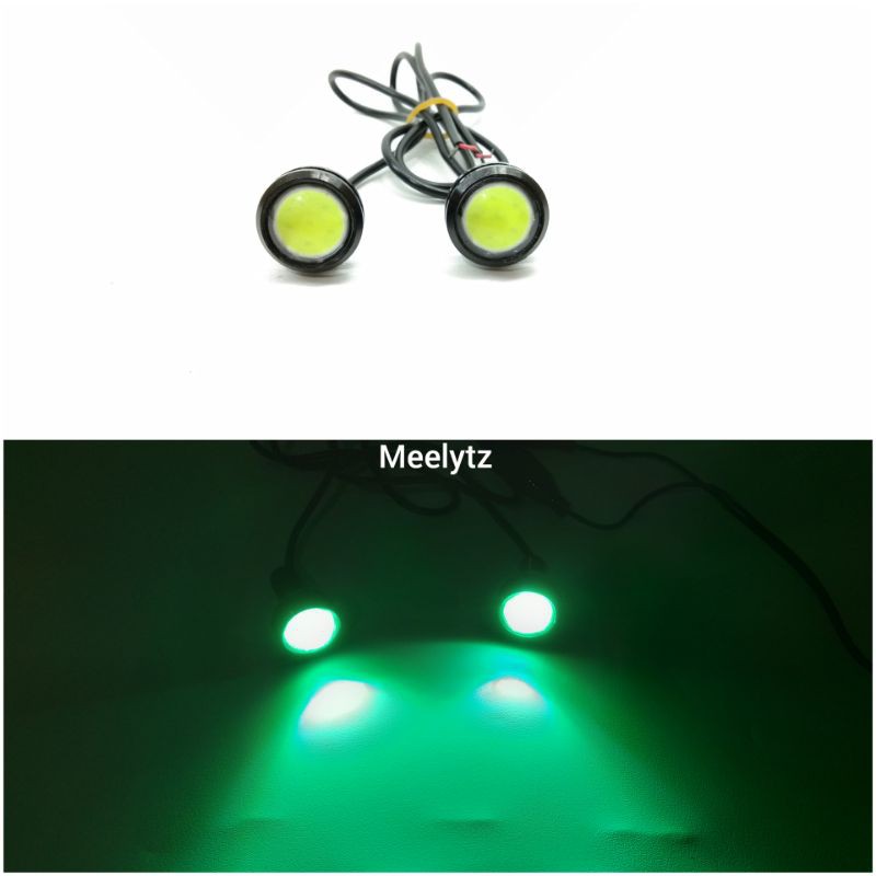 Lampu LED mata elang mode diam-Hijau