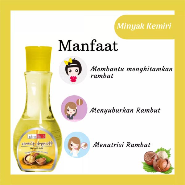 Cultusia Minyak Kemiri Hair Care Oil 75ml | Penyubur Rambut_Cerianti