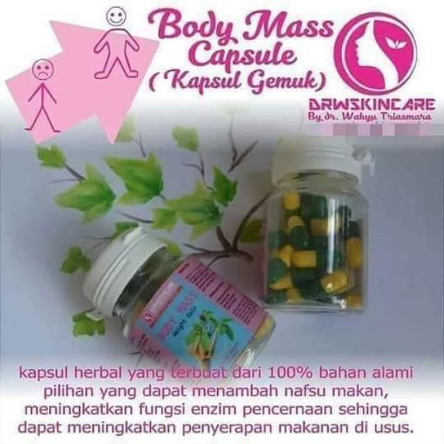Obat Gemuk Drwskincare Body Mass Capsule Shopee Indonesia