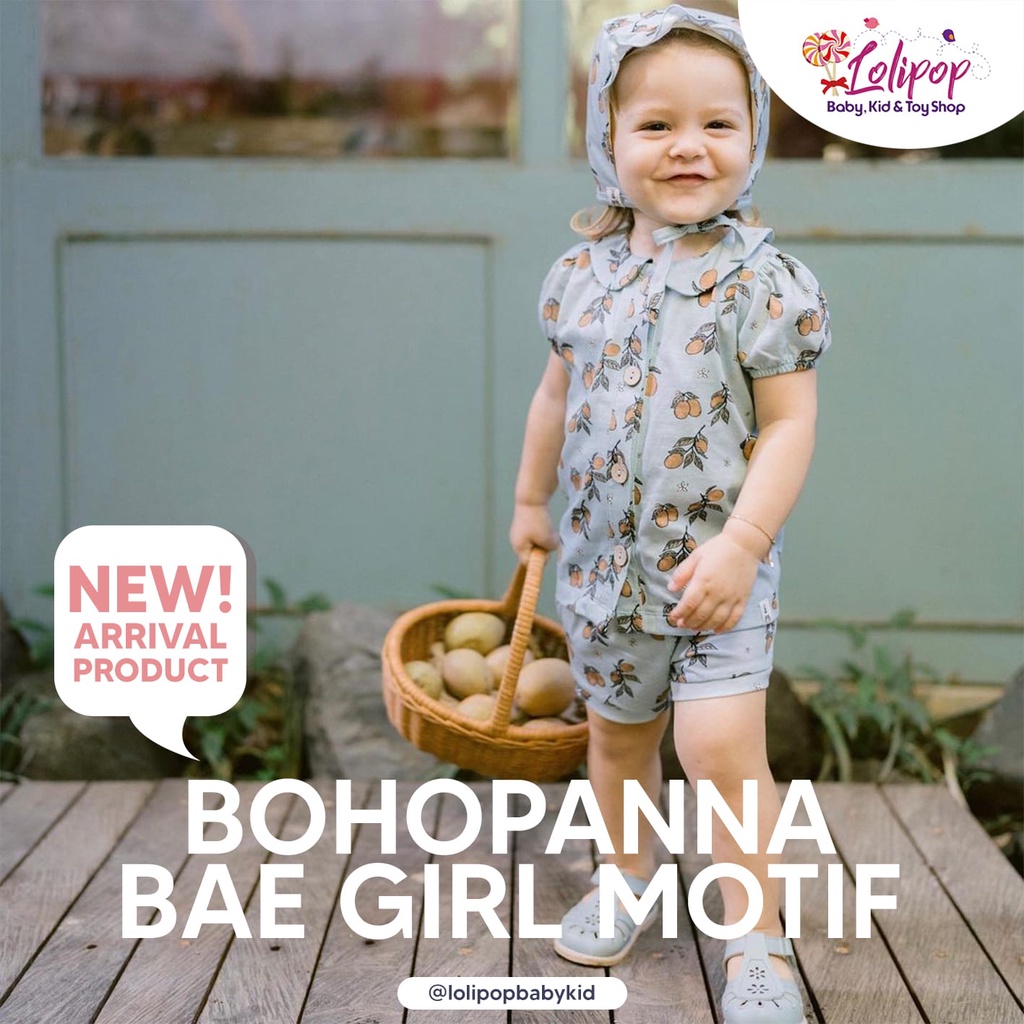 BOHOPANNA - BAE GIRL MOTIF- Setelan Anak