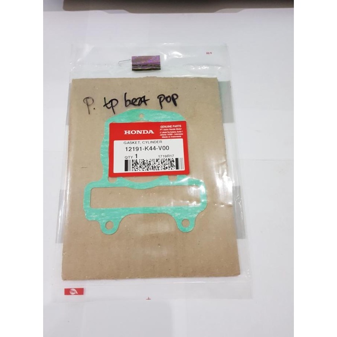PACKING GASKET BORING BLOK SEHER BEAT POP FI ESP ORIGINAL luck11 Segera Beli