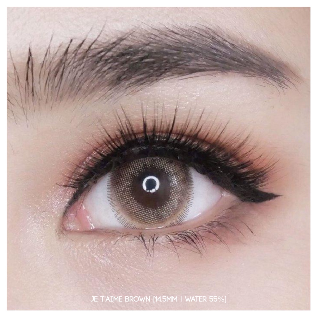 Softlens Je T'aime Brown | Kittykawaii [Mikhayloveshop]