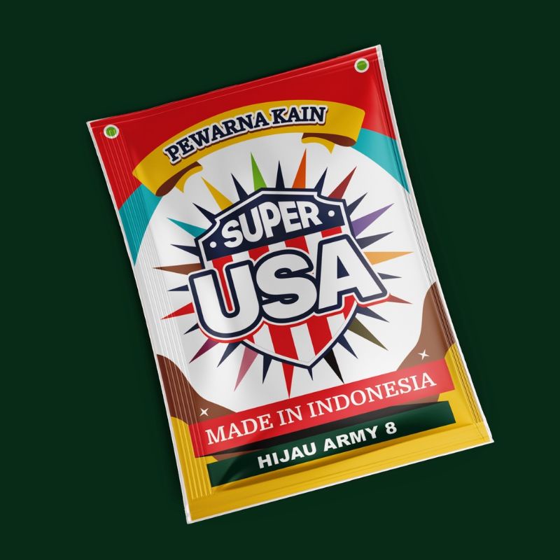 Pewarna Kain Super Usa Made In Indonesia Warna Lengkap