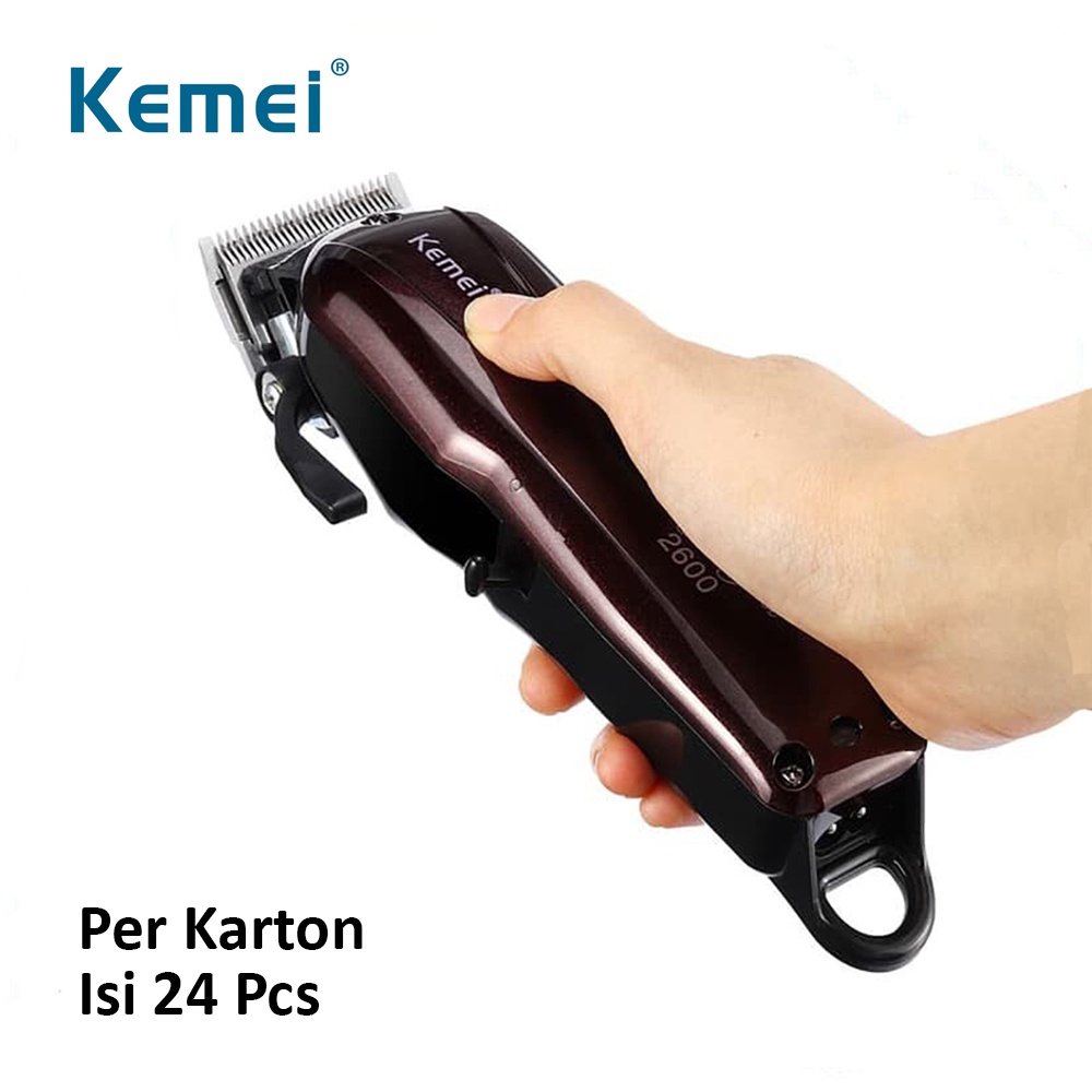 Kemei KM-2600 Isi 24 Pcs Dus Karton Cukur Rambut Hair Clipper