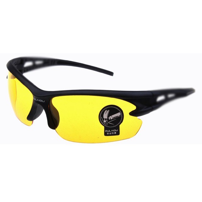 【GOGOMART】Kacamata Night View HD Vision NV Model Sporty - Yellow Black